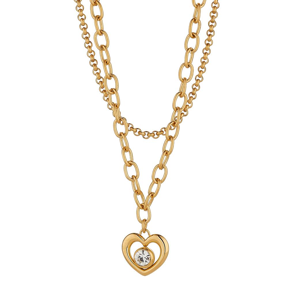 Knight and Day Layered Heart Necklace - Daisy Mae Boutique