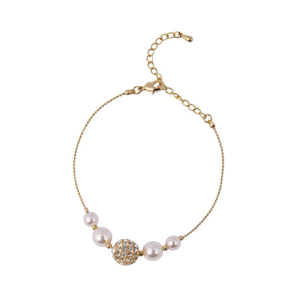 Knight and Day Paulette Gold and Pearl Bracelet - Daisy Mae Boutique