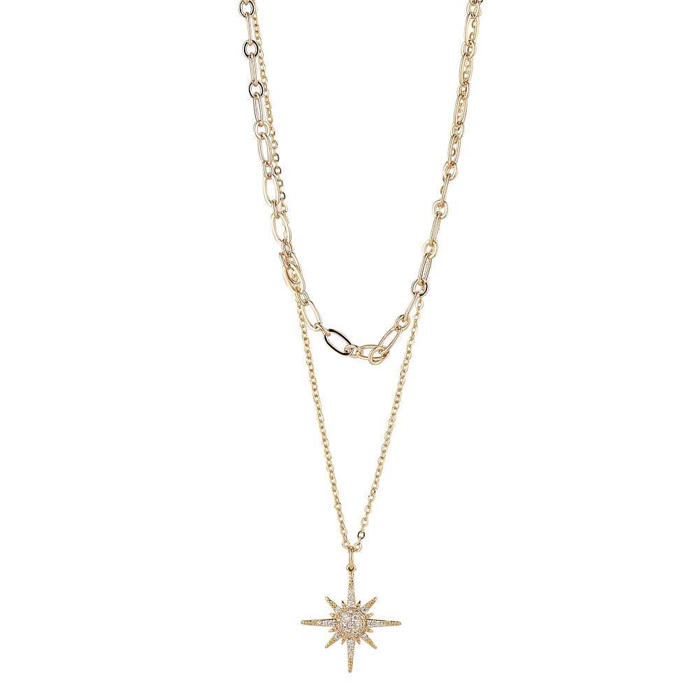 Knight and Day Sparkling Star Layered Necklace - Daisy Mae Boutique