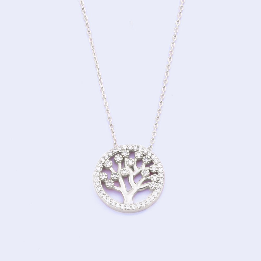 Knight & Day Silver Tree of Life Necklace Q462NAP - Daisy Mae Boutique