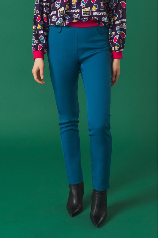 Minueto Elena Blue Trousers - Daisy Mae Boutique