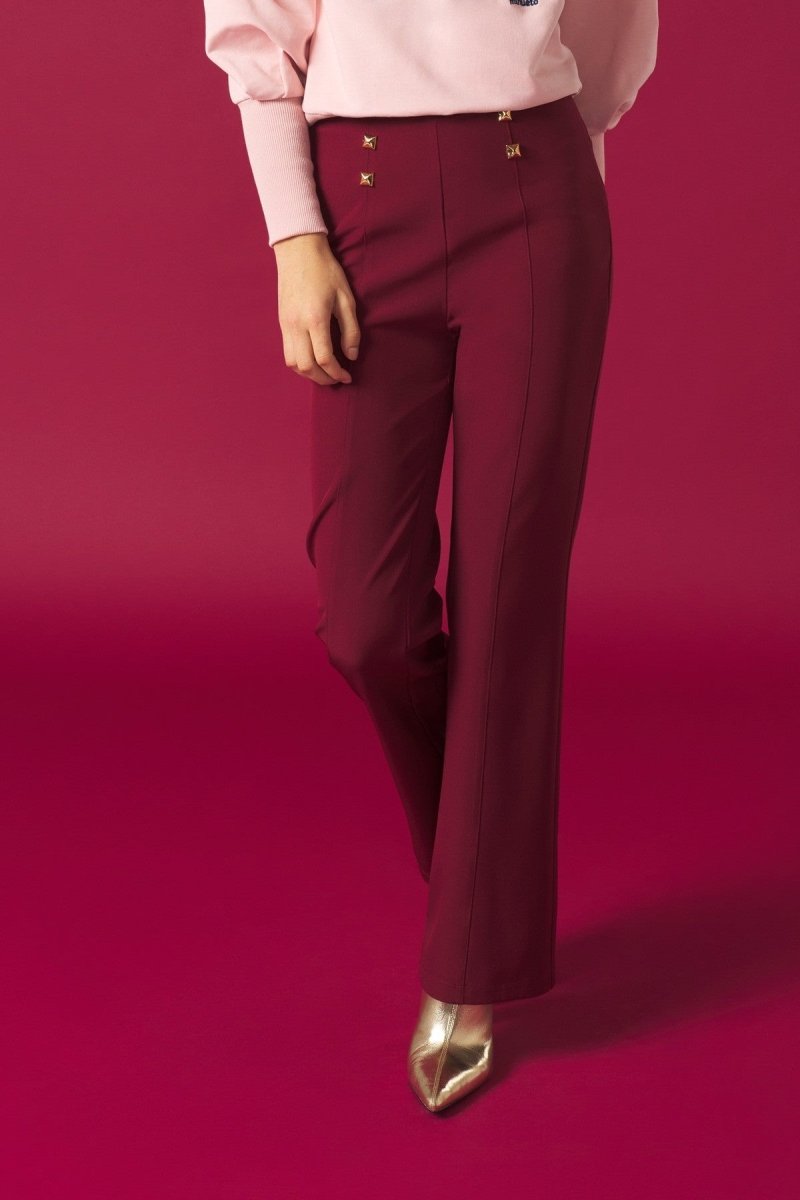 Minueto Marion Mauve Trousers - Daisy Mae Boutique