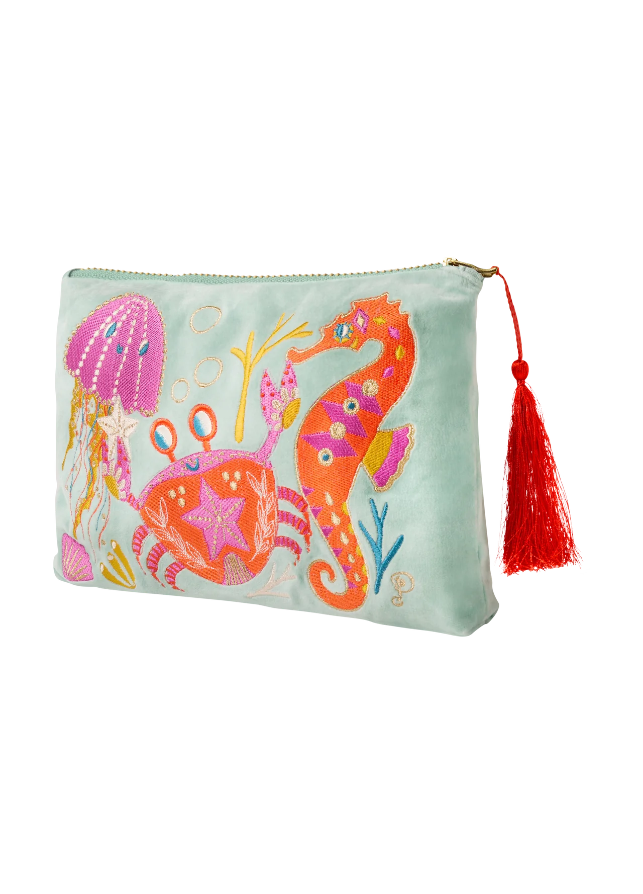 Powder Seashore Friends Aqua Zip Pouch