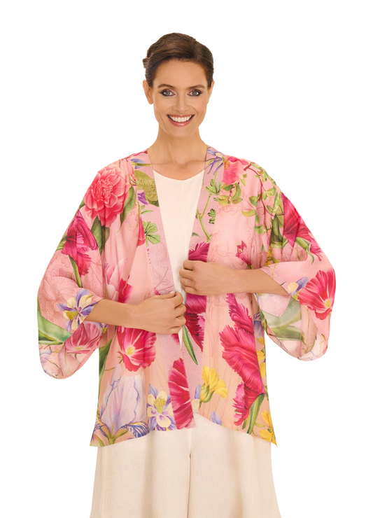 Powder Floral Study Petal Kimono Jacket