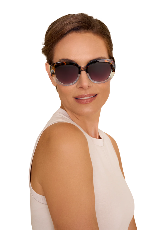 Powder Polina Limited Edition Sunglasses Tortoiseshell/Aqua