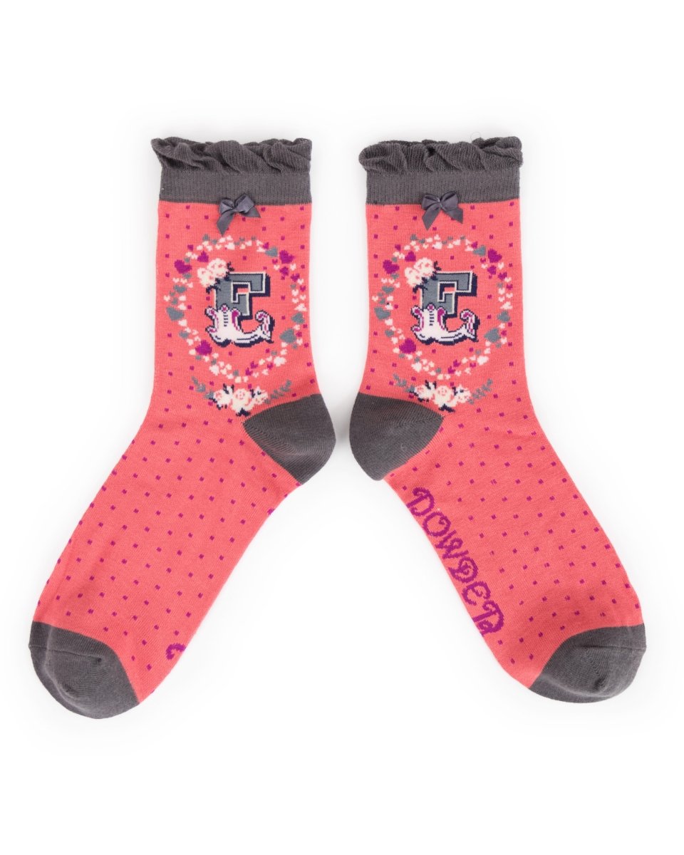 Powder A-Z Socks - Daisy Mae Boutique