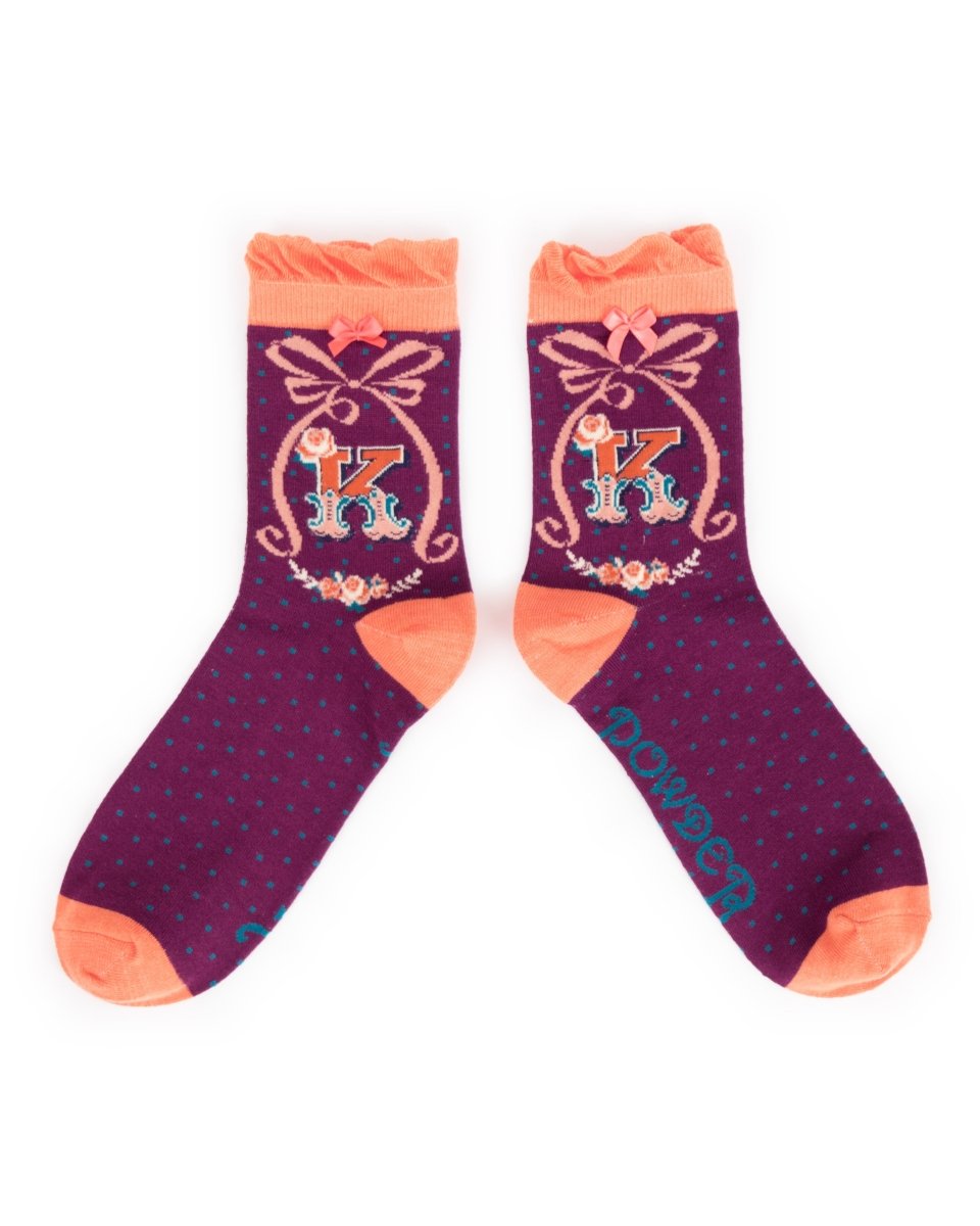 Powder A-Z Socks - Daisy Mae Boutique