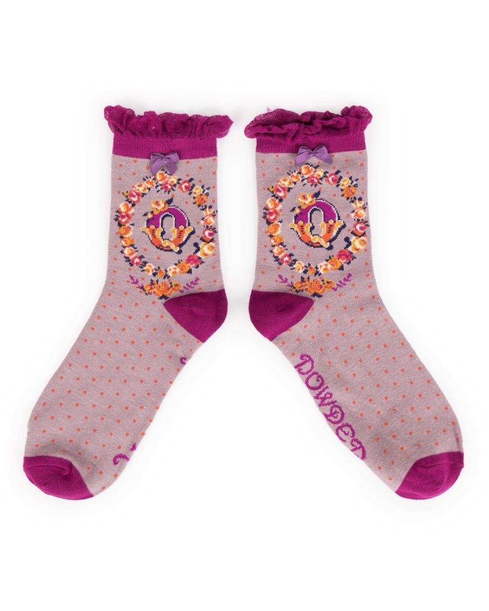 Powder A-Z Socks - Daisy Mae Boutique