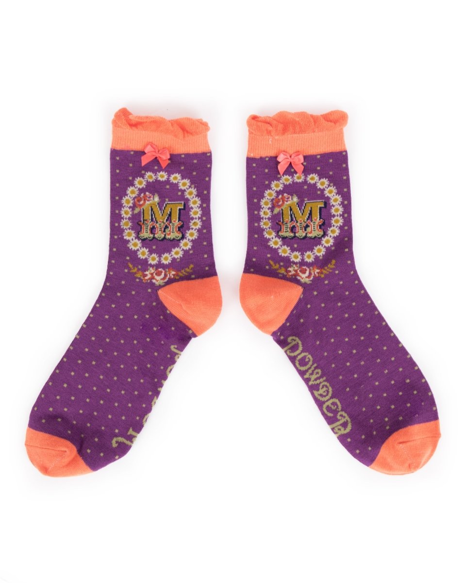 Powder A-Z Socks - Daisy Mae Boutique