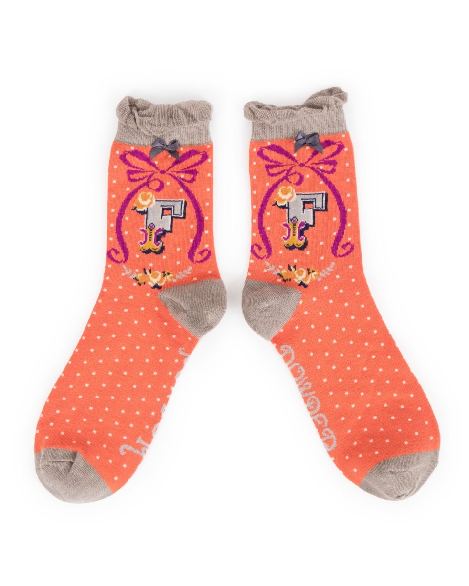 Powder A-Z Socks - Daisy Mae Boutique