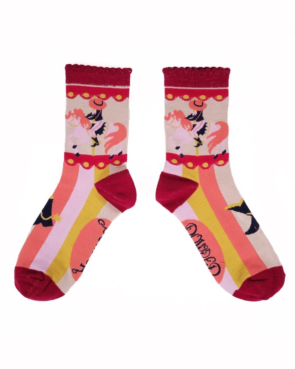 Powder Cow Girl Stone Socks - Daisy Mae Boutique