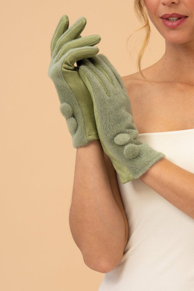 Powder Grace Gloves - Sage - Daisy Mae Boutique