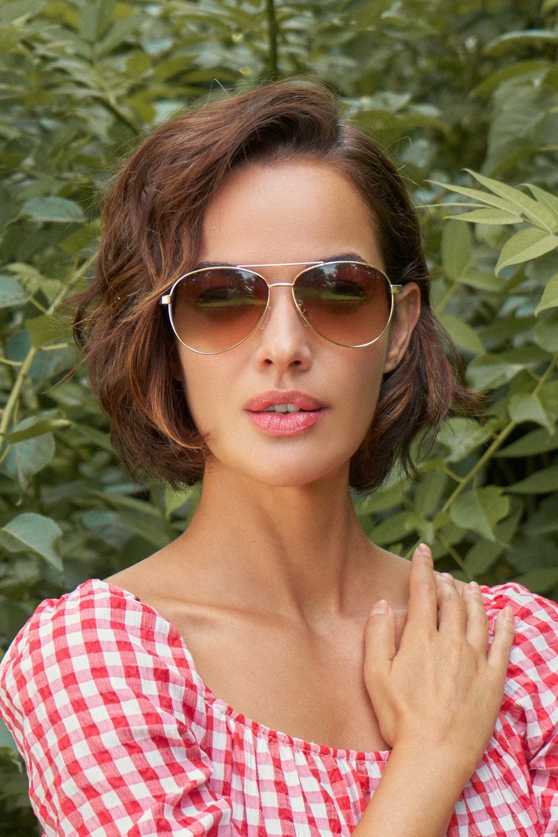 Powder Limited Edition Julieta Sunglasses Gold - Daisy Mae Boutique