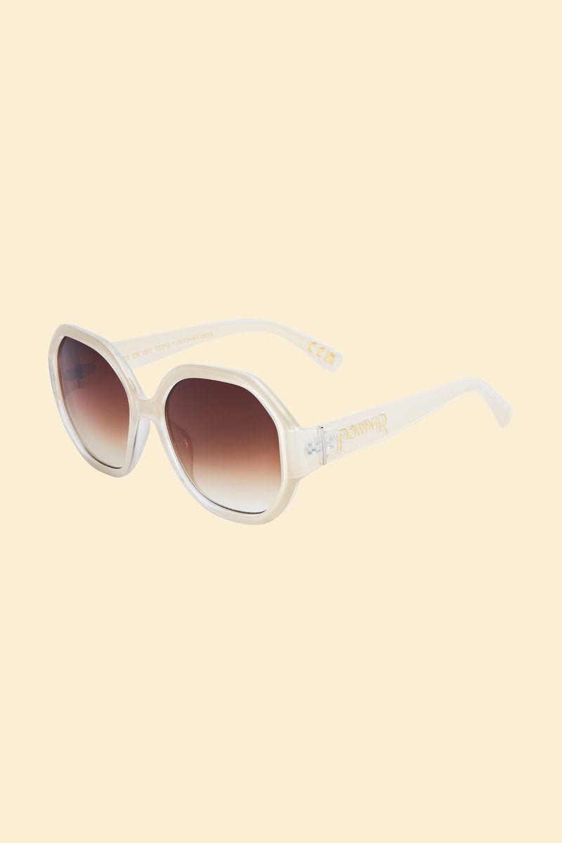 Powder Limited Edition Loretta Sunglasses Cream - Daisy Mae Boutique