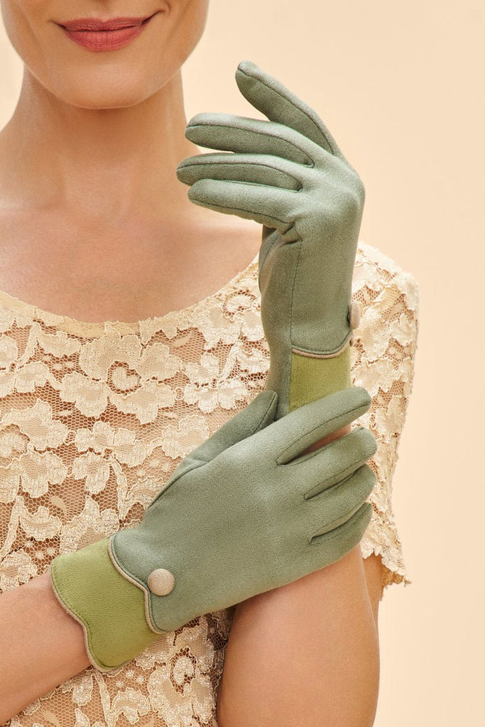 Powder Pandora Gloves - Sage - Daisy Mae Boutique