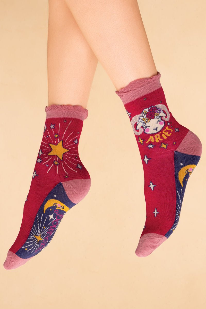 Powder Zodiac Socks - Daisy Mae Boutique