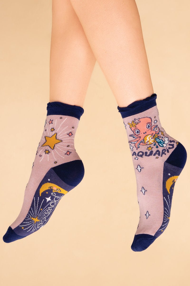 Powder Zodiac Socks - Daisy Mae Boutique