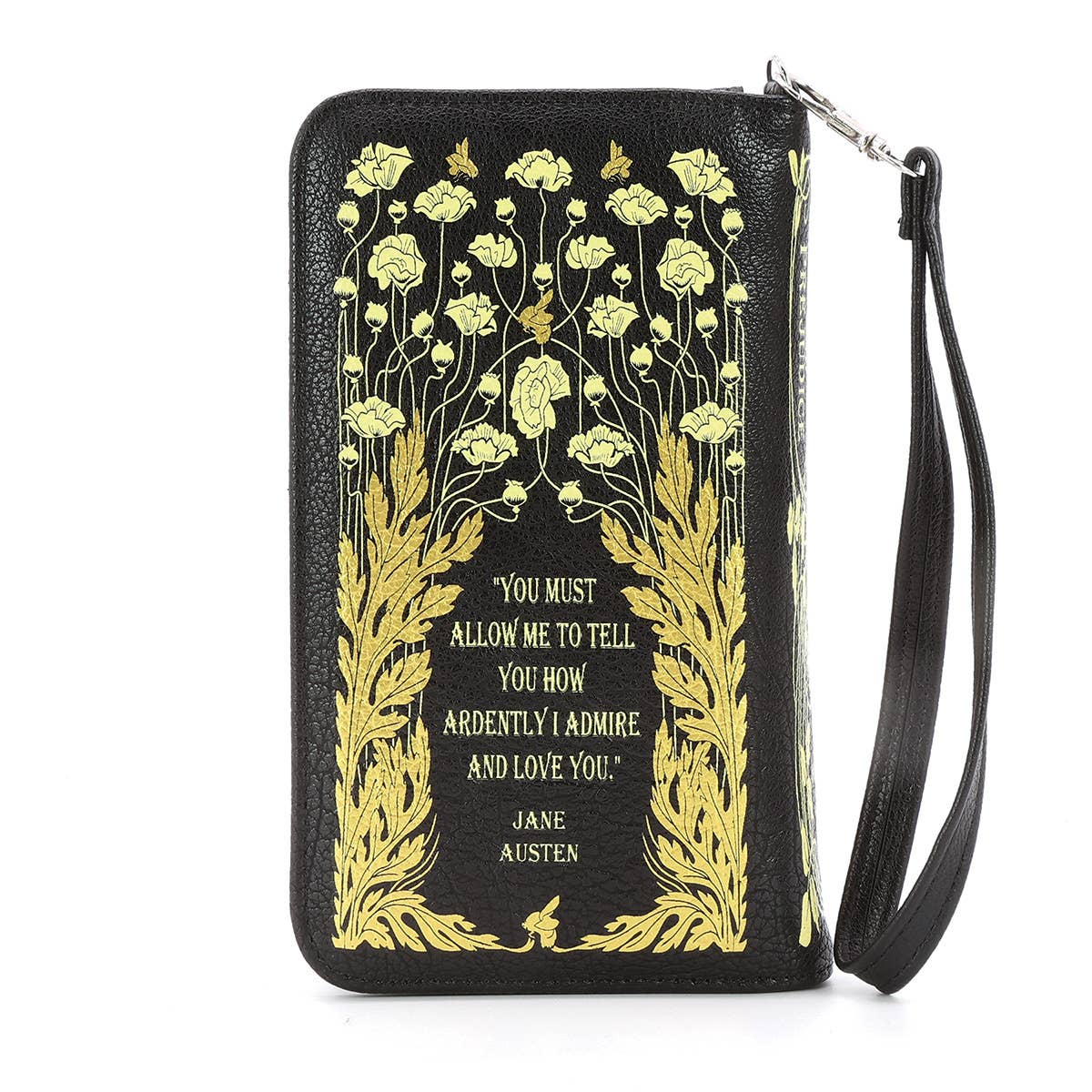 Pride and Prejudice Floral Book Wallet - Daisy Mae Boutique