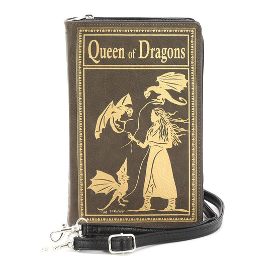 Queen of Dragons Book Clutch Bag in Vinyl PRE ORDER - Daisy Mae Boutique