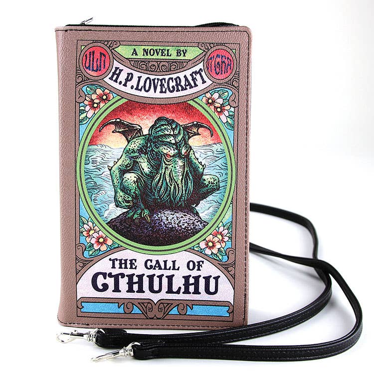 The Call Of Cthulhu Book Clutch Bag In Vinyl PRE ORDER - Daisy Mae Boutique