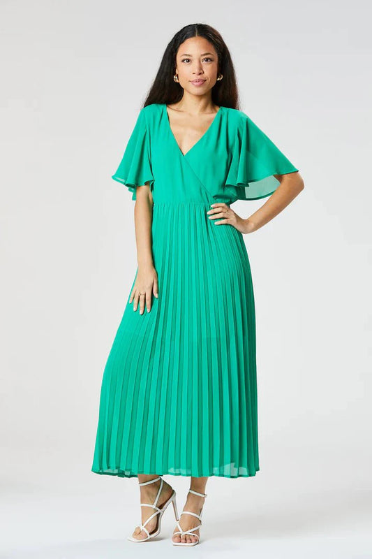 Zibi London Marje Green Dress - Daisy Mae Boutique