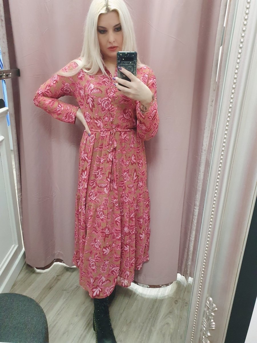 Pink shirt outlet dress uk