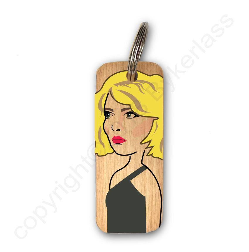 Blondie Wooden Keyring - Daisy Mae Boutique