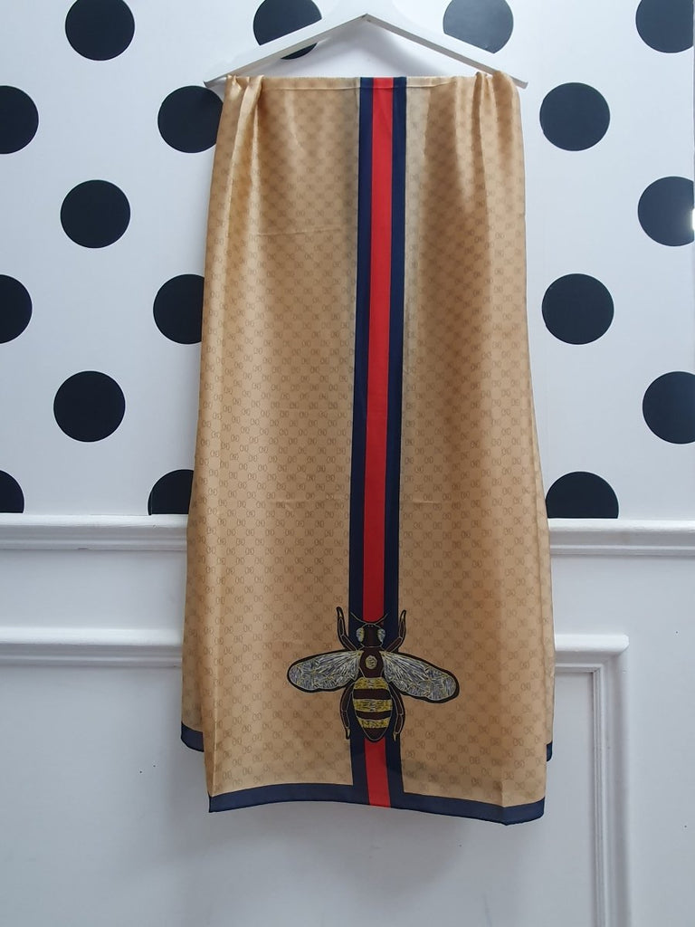 DMB Gold/Navy Bee Scarf - Daisy Mae Boutique