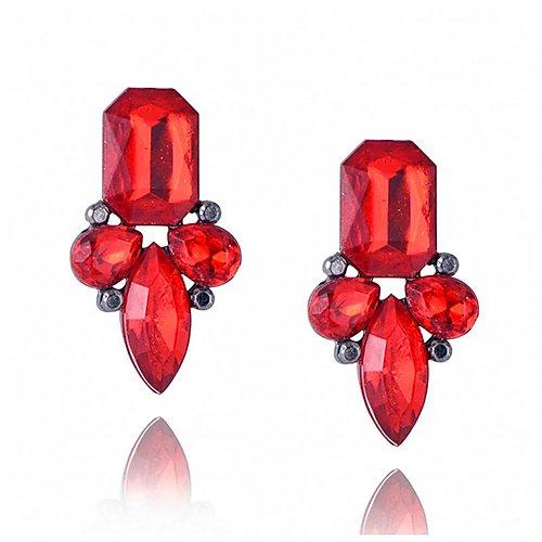 DMB Red Trio Drop Earrings - Daisy Mae Boutique