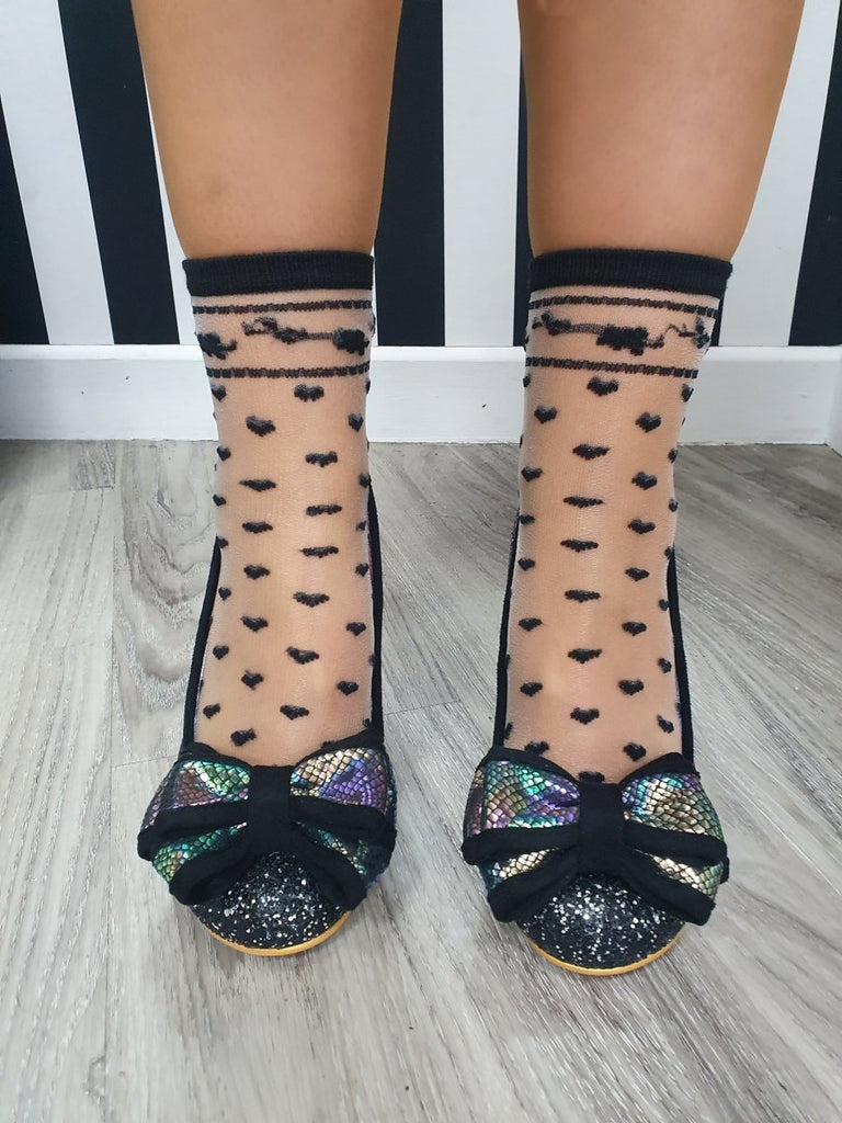 DMB Sheer Heart Ankle Socks - Daisy Mae Boutique