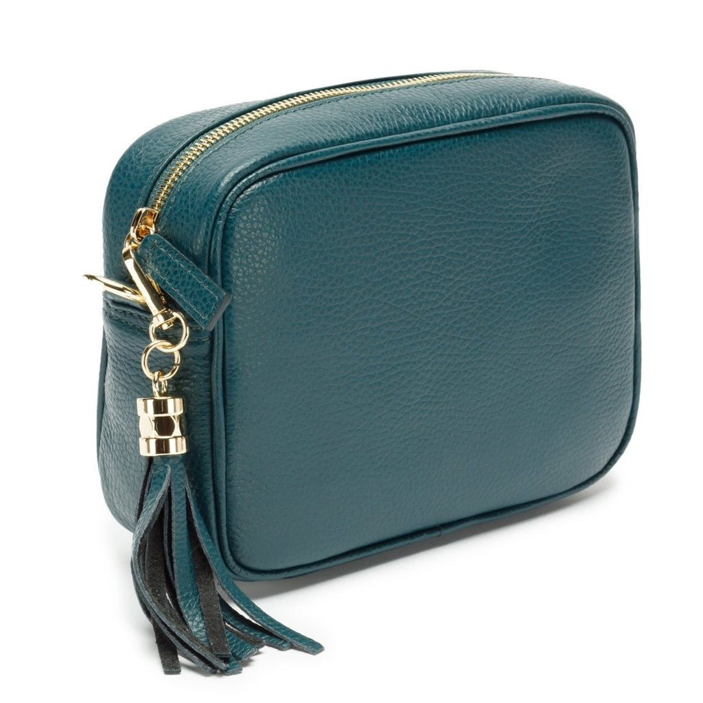 Elie Beaumont Teal Crossbody - Daisy Mae Boutique