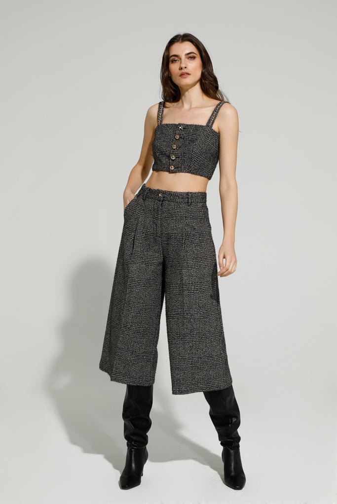 Goa Goa Pulitzer Tweed Culottes - Daisy Mae Boutique