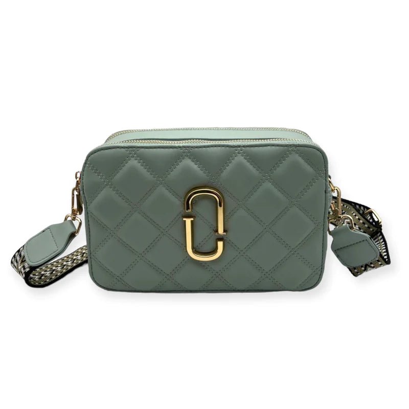 JG Green Quilted Handbag - Daisy Mae Boutique