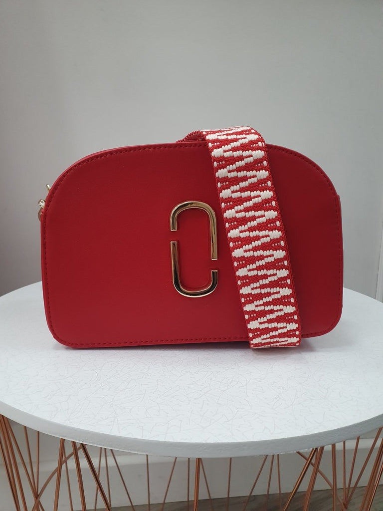 JG Red Handbag - Daisy Mae Boutique