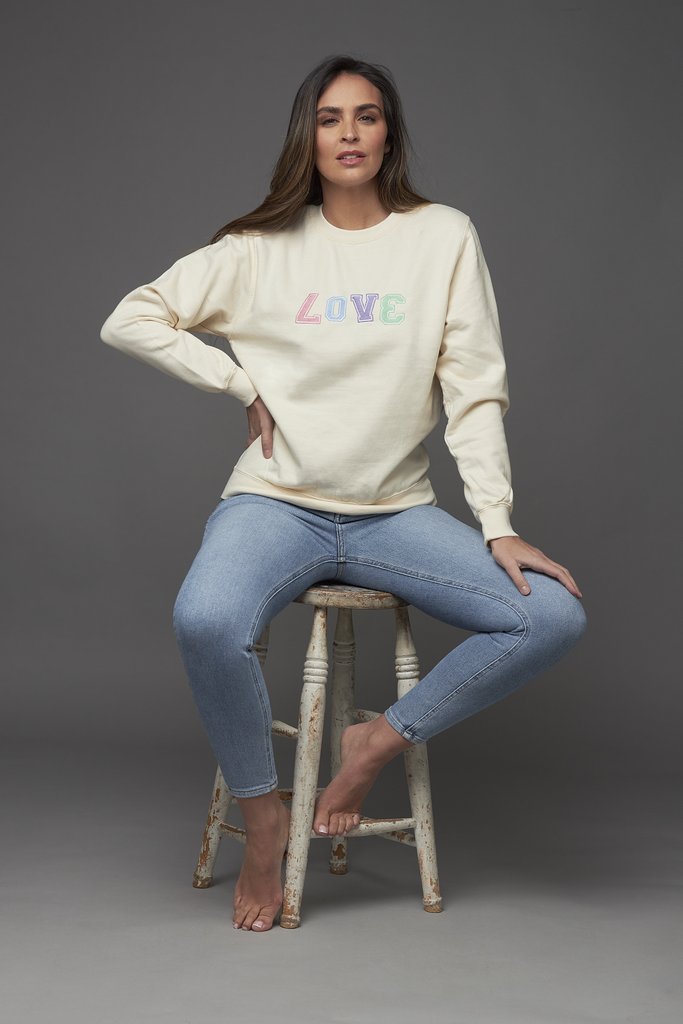 JS Pastel Love Sweater - Daisy Mae Boutique