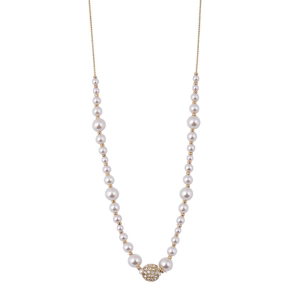 Knight and Day Agnelia Gold and Pearl Necklace - Daisy Mae Boutique