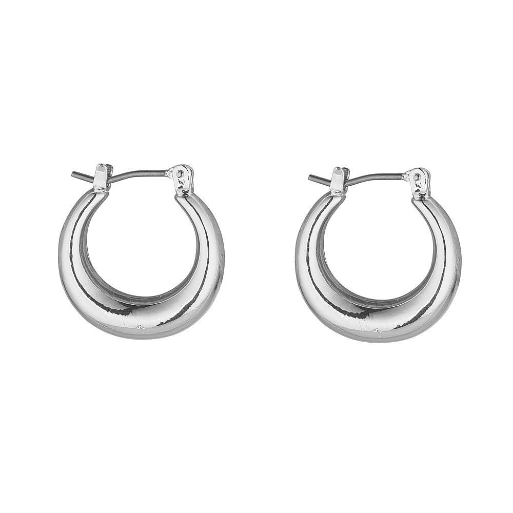 Knight and Day Chunky Silver Hoops - Daisy Mae Boutique