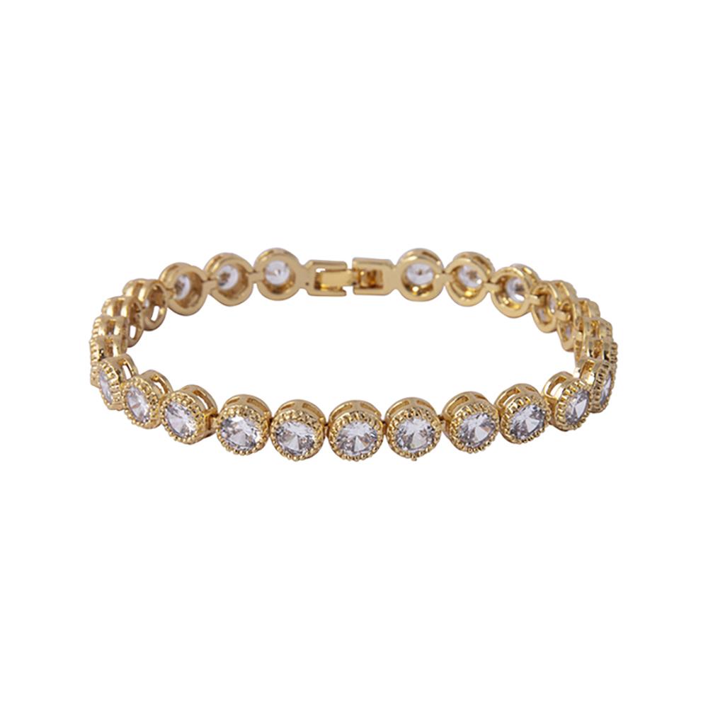 Knight and Day Danna Gold Tennis Bracelet - Daisy Mae Boutique