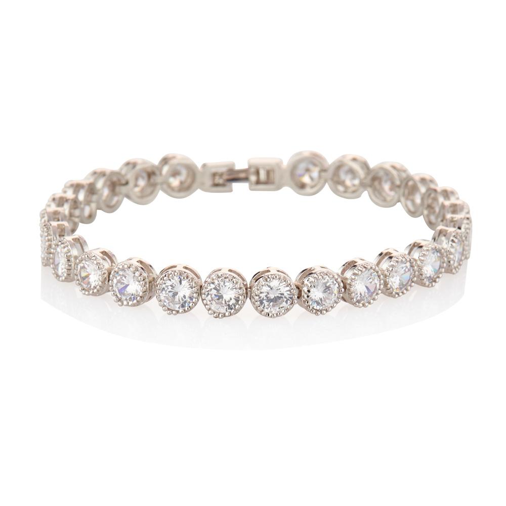 Knight and Day Danna Silver Tennis Bracelet - Daisy Mae Boutique