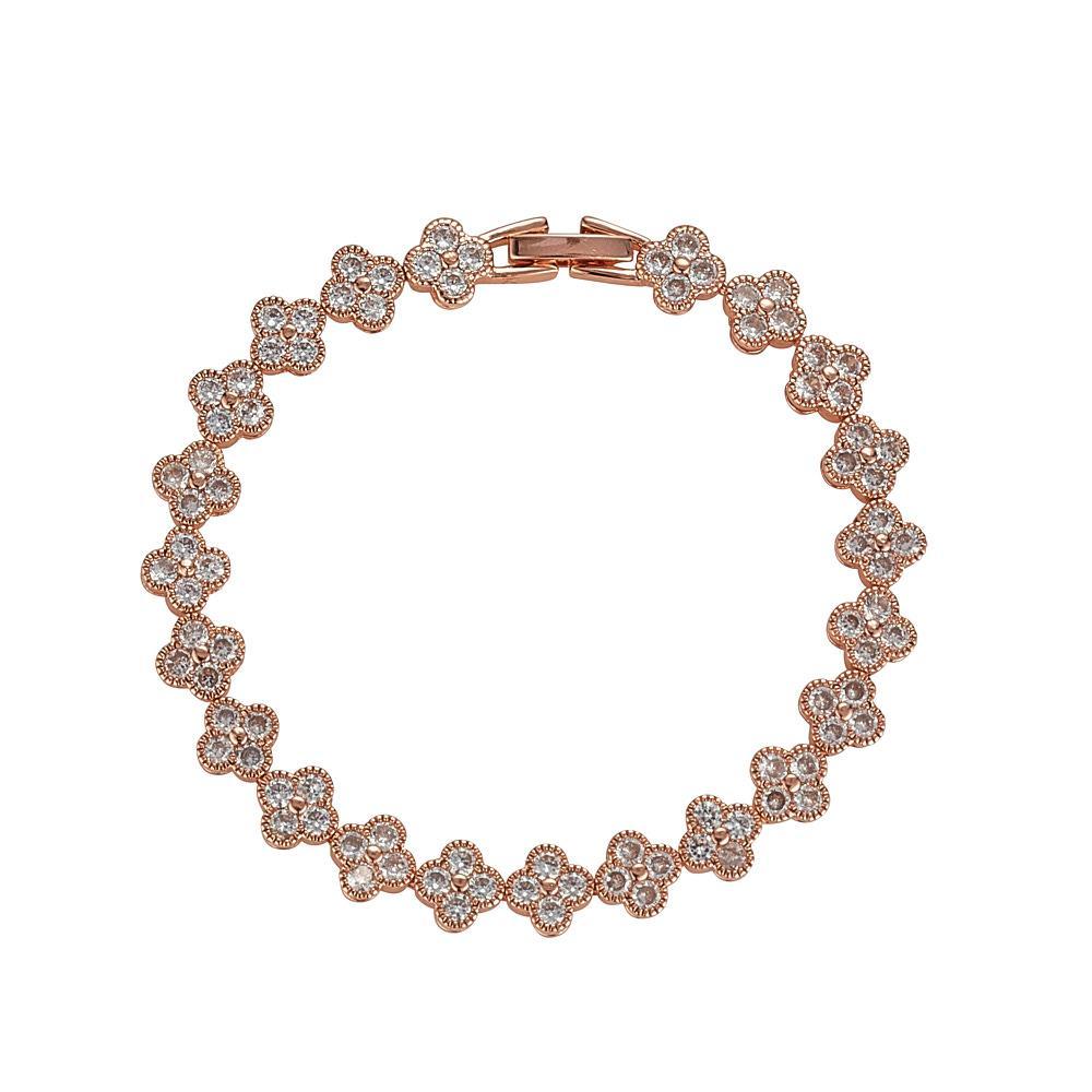 Knight and Day Gia Rose Gold Tennis Bracelet - Daisy Mae Boutique