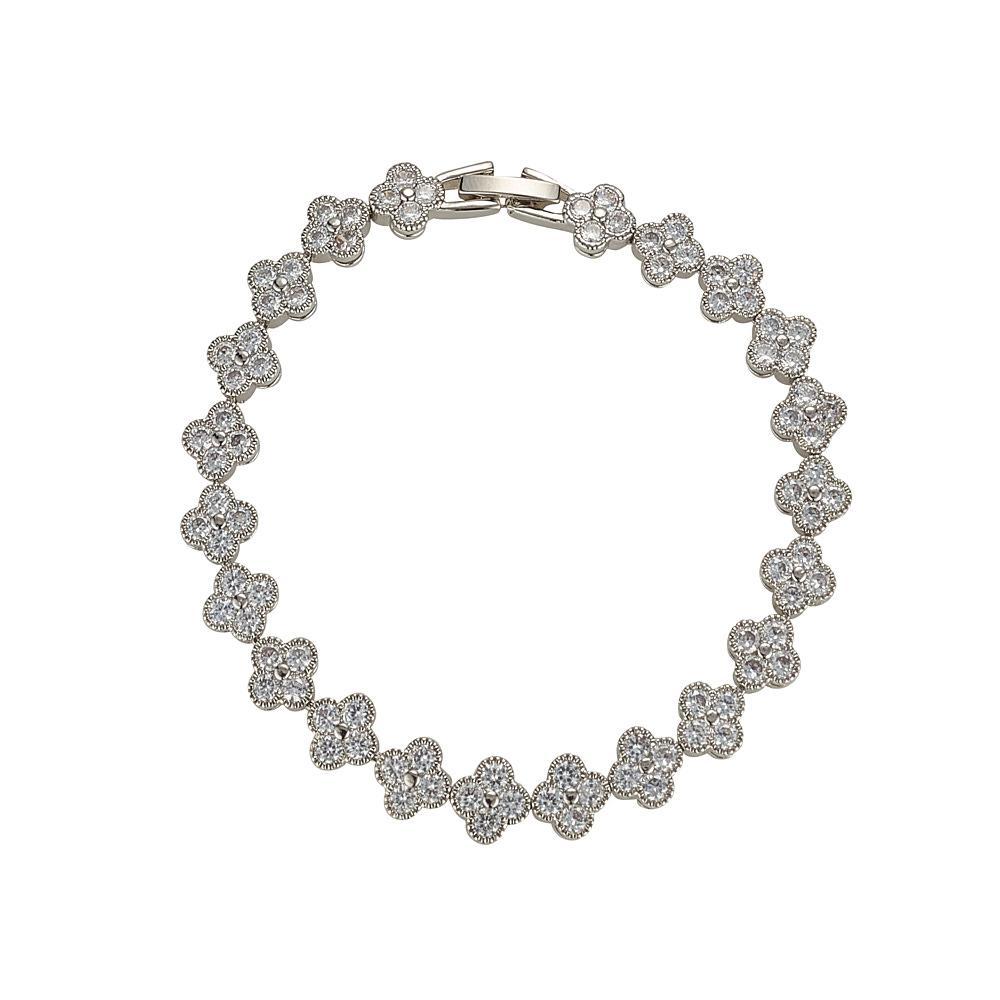 Knight and Day Gia Silver Tennis Bracelet - Daisy Mae Boutique