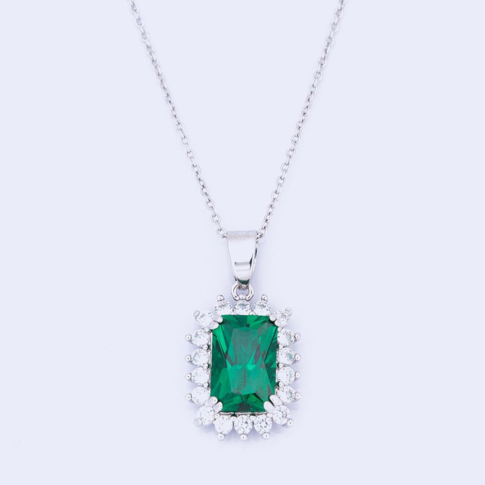 Knight & Day Classic Emerald Pendant Q548NTR - Daisy Mae Boutique