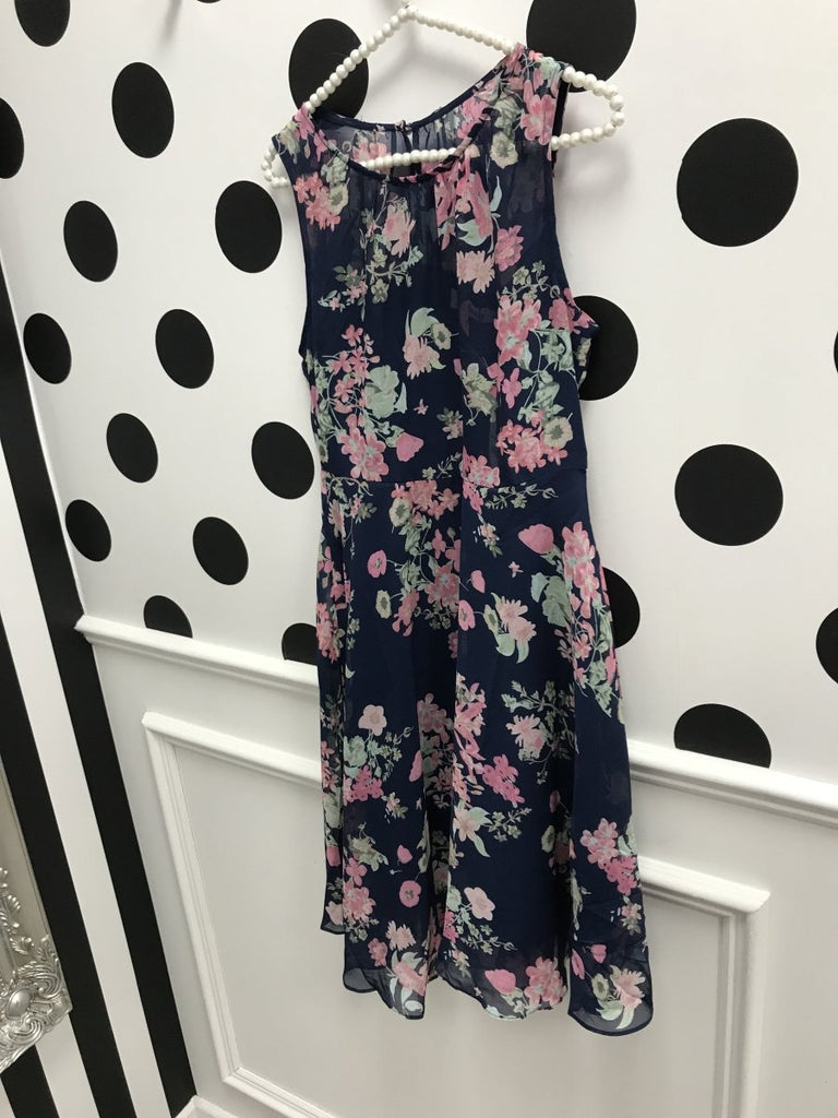 Maisy Navy Floral Dress - Daisy Mae Boutique