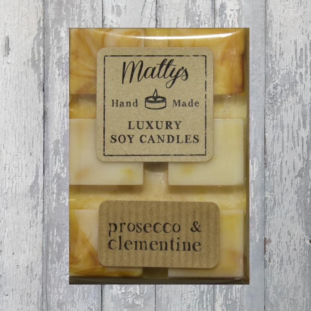 Matty's Candles Prosecco Clementine Snap Bar - Daisy Mae Boutique