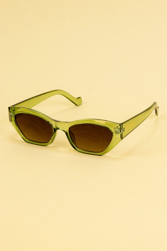 Powder Harlow Sunglasses Forest Green - Daisy Mae Boutique