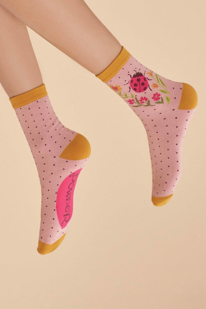 Powder Ladybird Socks Petal - Daisy Mae Boutique