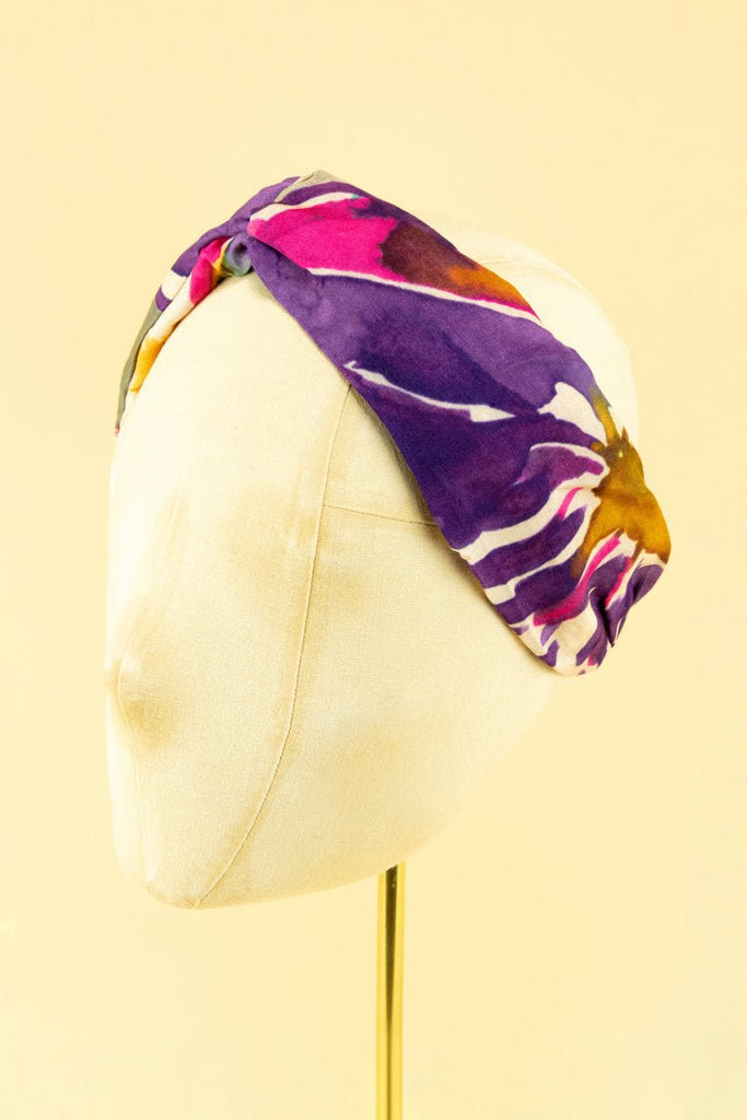Powder Orchid Elasticated Headband - Daisy Mae Boutique