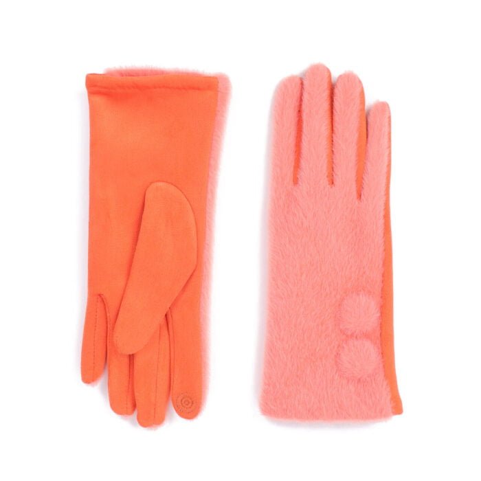 Zelly Aster Touchscreen Gloves Orange - Daisy Mae Boutique