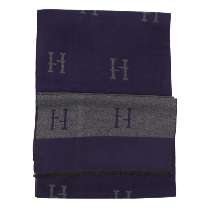 Zelly Unisex H Scarf Navy - Daisy Mae Boutique